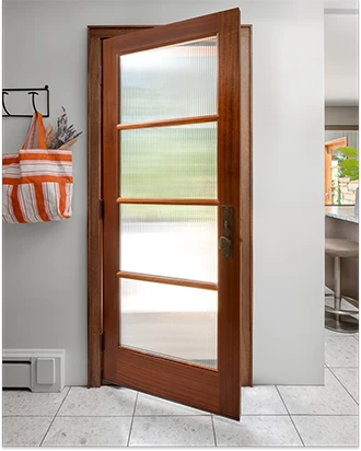 37104, shown in Sapele Mahogany with Narrow Reed glass and UltraBlock® technology