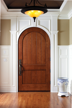 Custom oak interior door