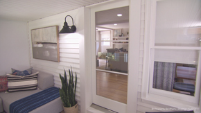 Porch with exterior french door