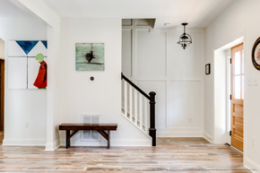 entryway with exterior french door