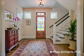 entryway with exterior french door