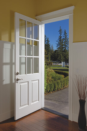 entryway with exterior french door