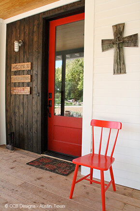 entryway with exterior french door