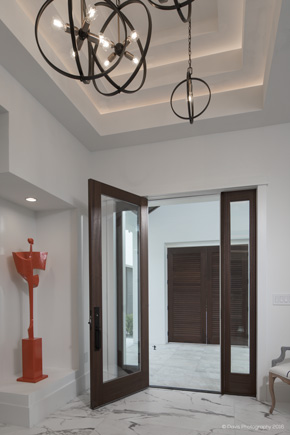 Sapele Mahogany exterior french door with sidelight