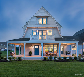 House with exterior wood doors and sidelights