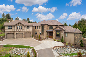 Round top 37506 double door shown in Knotty Alder