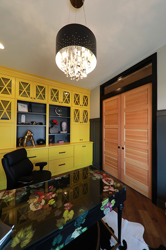 55 shown in Douglas fir with raised panels