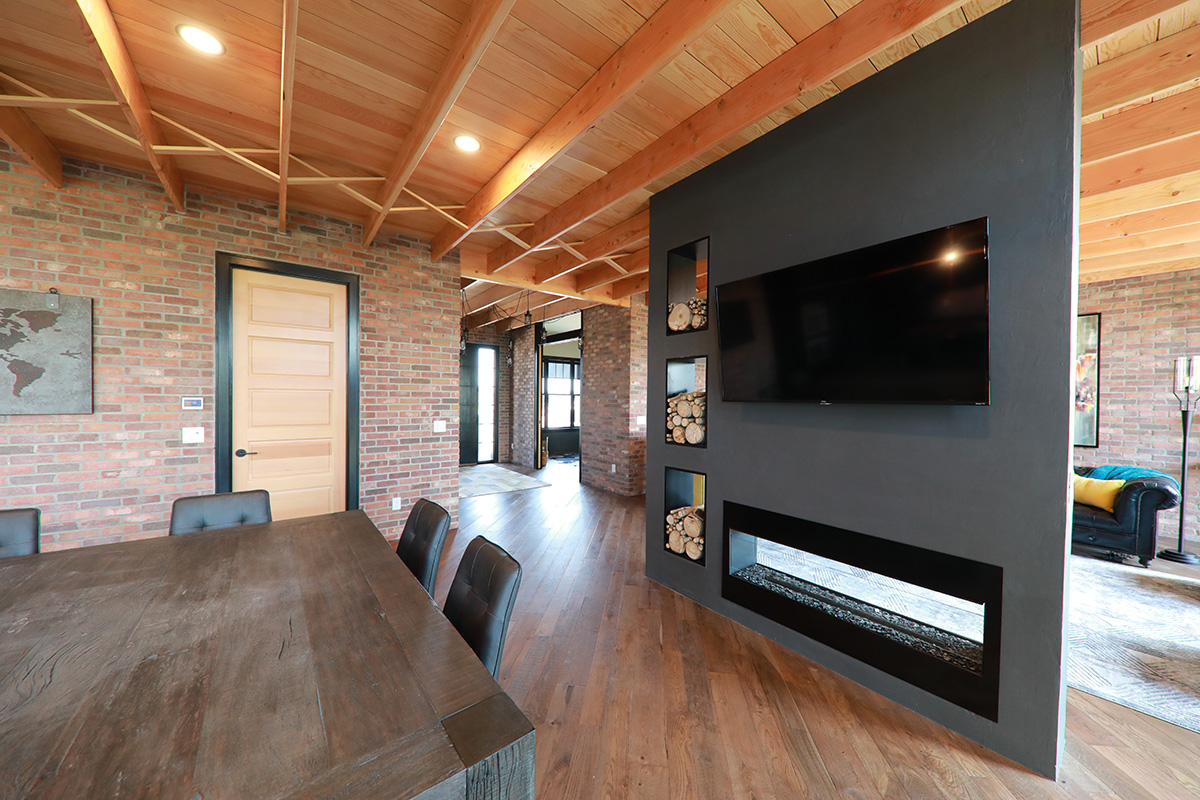 55 shown in Douglas fir with raised panels