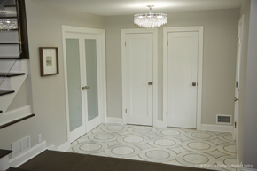 Room with interior french doors
