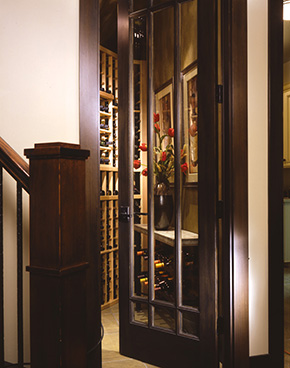Winecloset with Interior french door