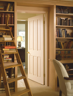 Interior wood panel door