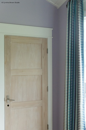 Interior wood panel door