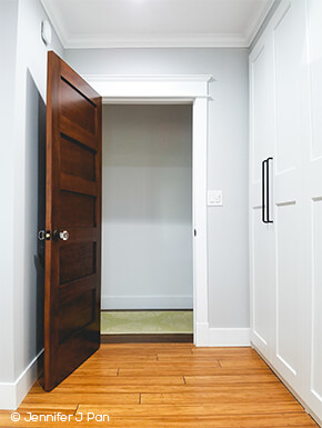 Interior wood panel door