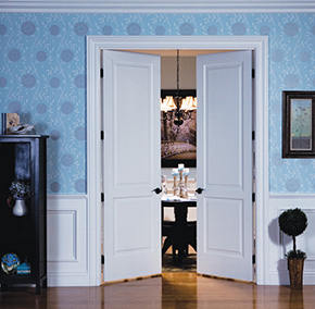 Interior wood panel door